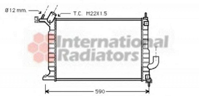 VAN WEZEL 37002275 -  Радиатор, охлаждение двигателя